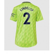 Manchester United Victor Lindelof #2 Tredjedrakt Kvinner 2022-23 Kortermet